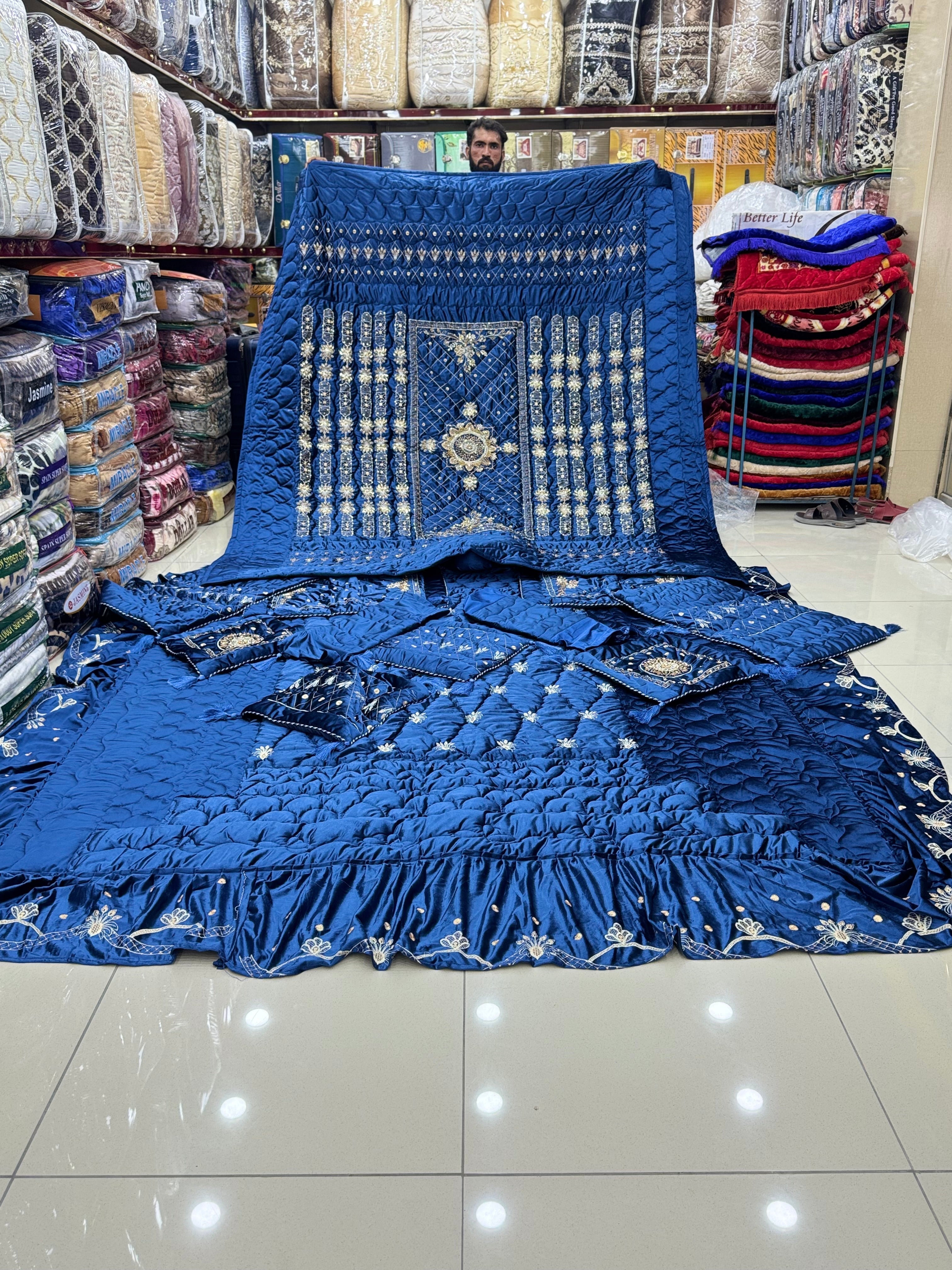 Head Mate Bridal Bedsheet 13 Pcs Set